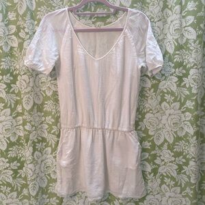 J. Crew Gauzy White Cotton Dress